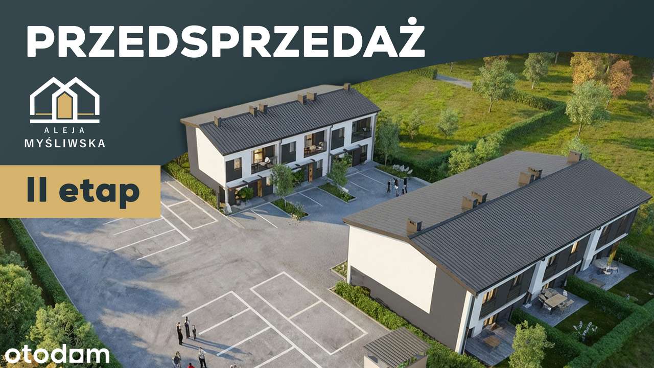 3 pokoje, ogródek, fotowoltaika, rolety zewnetrzne, parking, w budowie