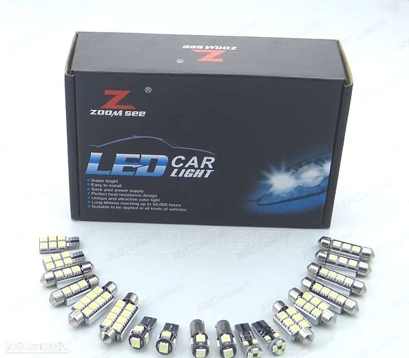 KIT 28 LÂMPADAS LED INTERIOR MERCEDES CLASSE E S211 STATE WAGON E200 E230 E240 E270 E280 E320 E350 - 4