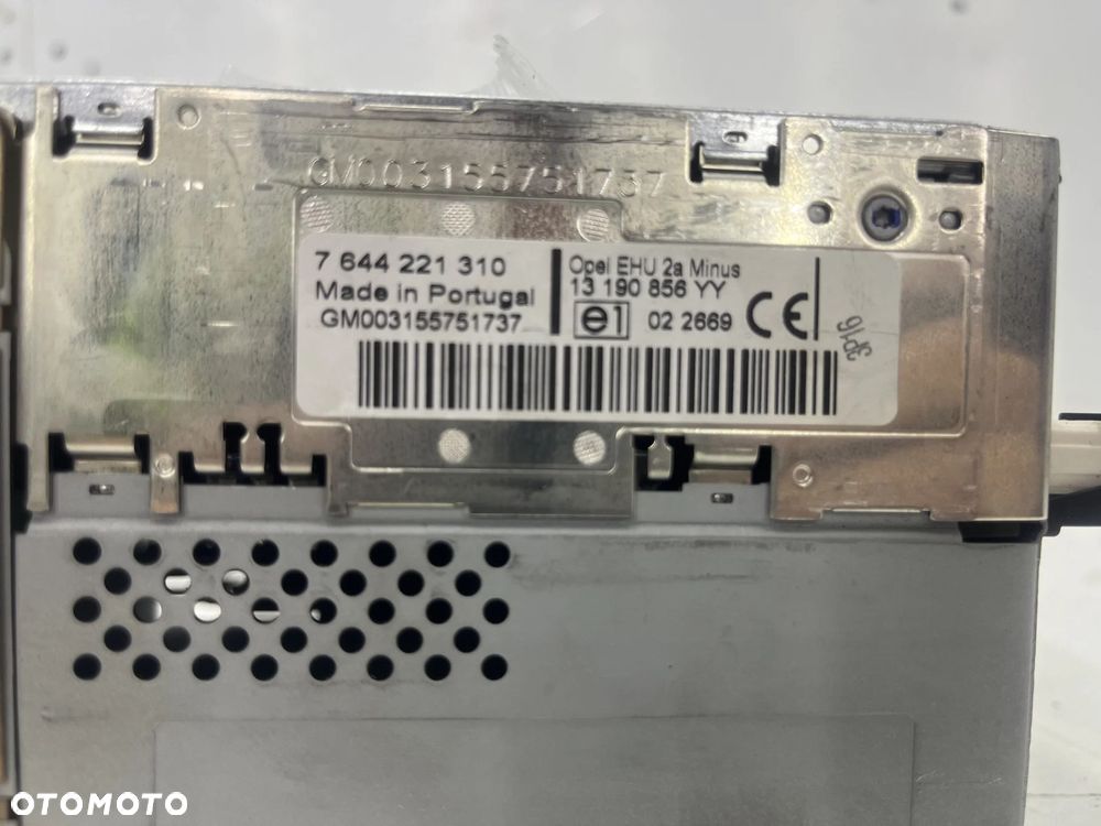 Radio Opel Zafira B 05-14r. z kodem do radia tuner fabryczny czytnik płyt panel sterowania wyświetla - 15