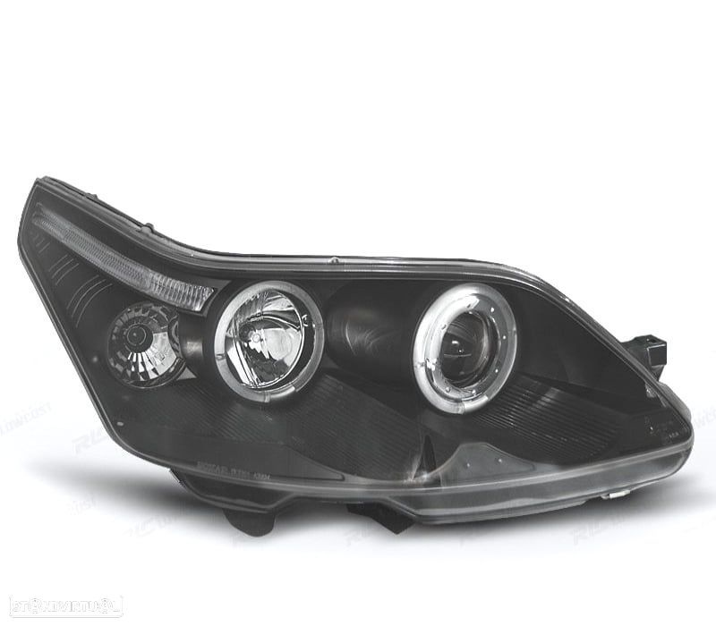 FARÓIS ANGEL EYES CITROEN C4 04-09 FUNDO PRETO - 2