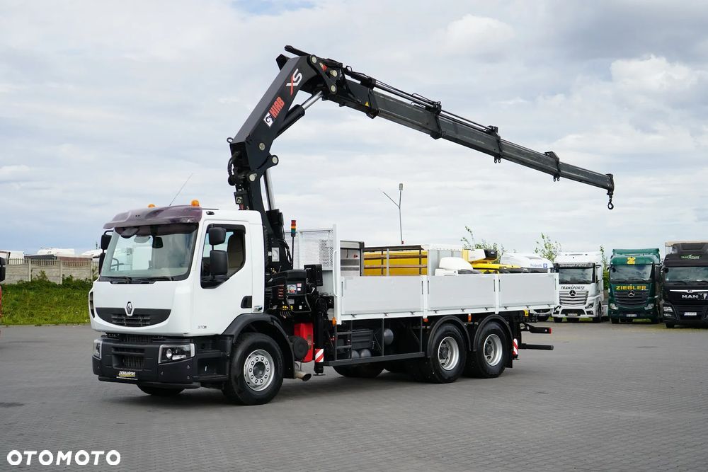 Renault PREMIUM / 370 / 6 X 4 / SKRZYNIOWY + HDS / HIAB 377 EP - 4 / PILOT - 2