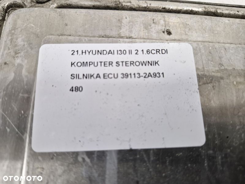 HYUNDAI I30 II 2 1.6 CRDI KOMPUTER STEROWNIK SILNIKA ECU 39113-2A931 - 6