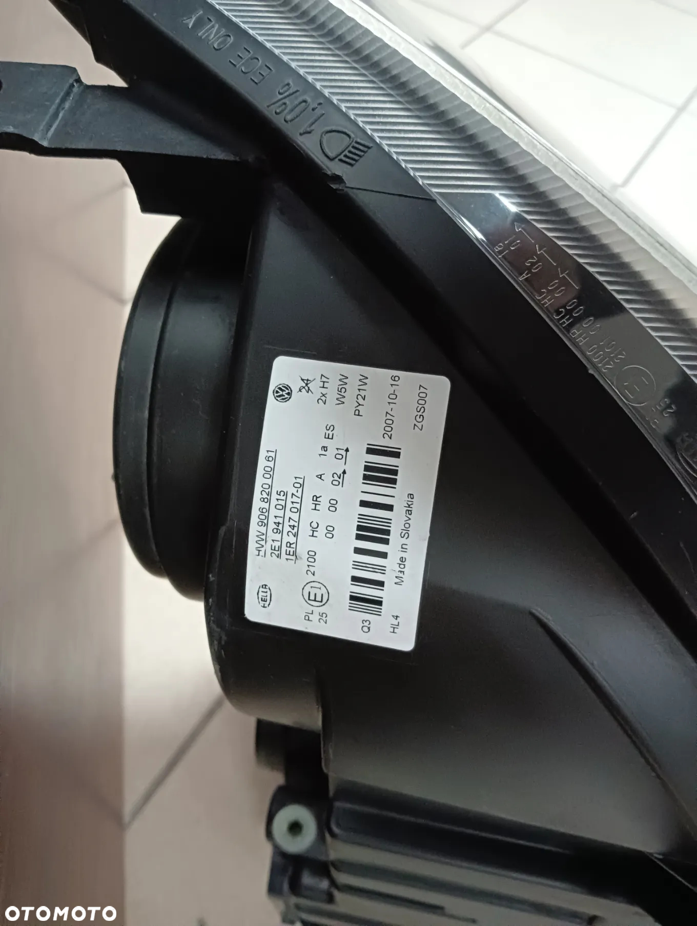 VW Crafter 2E LEWY REFLEKTOR EU - 5