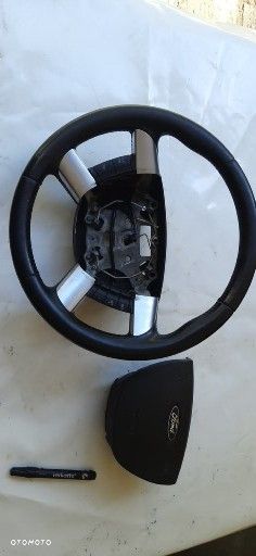 Kierownica Skóra 3M513600C z poduszką Ford Focus mk2 C-MAX 1  Elektryczny Mechanizm Hamulca ręcznego C-MAX 3M51-2B681-BB 10.2201-9901.4 - 3