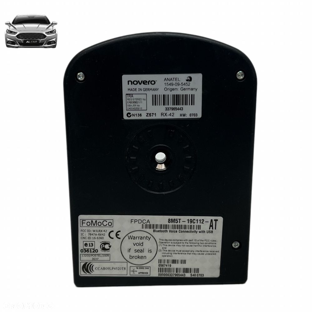 MODUŁ STEROWNIK BLUETOOTH MONDEO MK4, S-MAX MK1, FOCUS MK3 8M5T-19C112 - 6