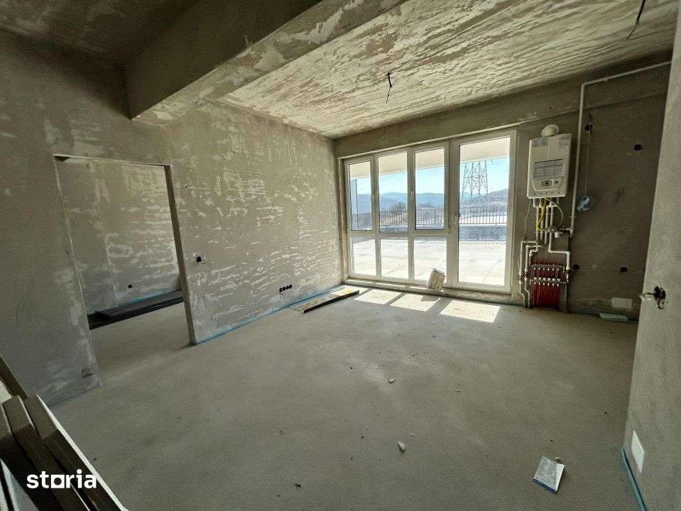 Apartament de 2 camere semifinisat, CF , 53,45 mp, terasa 60,31 mp, zo — fotografia 3