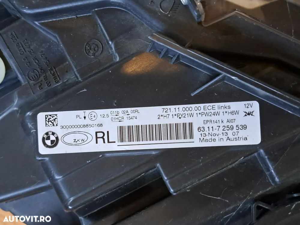 Far stanga original halogen BMW Seria 3 F30 F31 - 3