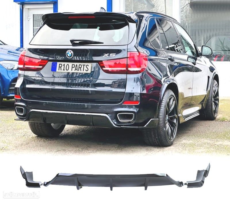 DIFUSOR BMW X5 F15 12-18 LOOK M PERFORMANCE PRETO BRILHANTE - 1