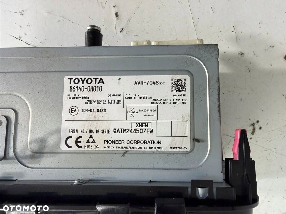 wyświetlacz radio toyota aygo ii eu - 10