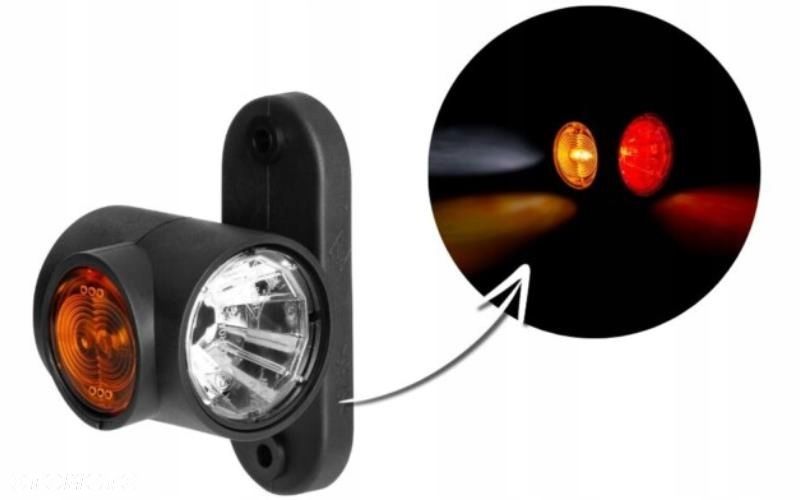 lampa obrysowa led krótkie ramie na wysięgniku 12/24v uniwersalna - 1