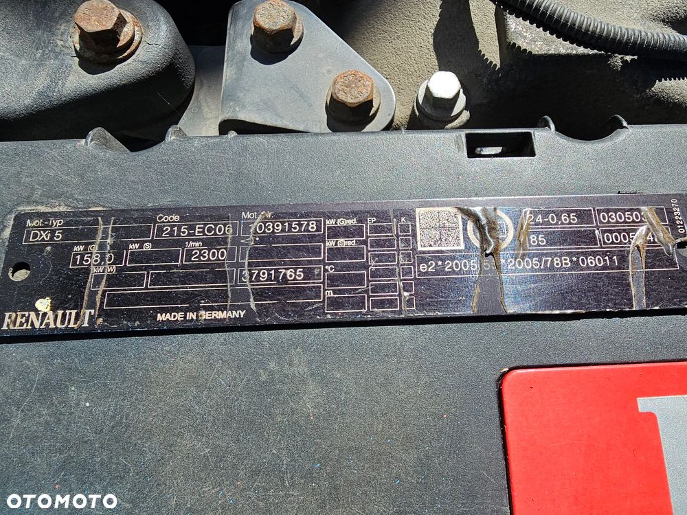 SILNIK KOMPLETNY RENAULT MIDLUM DXI 5 DXI5 158 kW 215 220 KM E4 E5 06-14 rok - 4