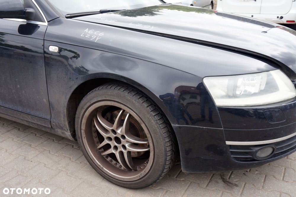 MASKA ZDERZAK BŁOTNIKI LAMPY A6 C6 LZ9Y  AUDI 2004-2008 CZARNY PRZÓD KOMPLETNY - 13