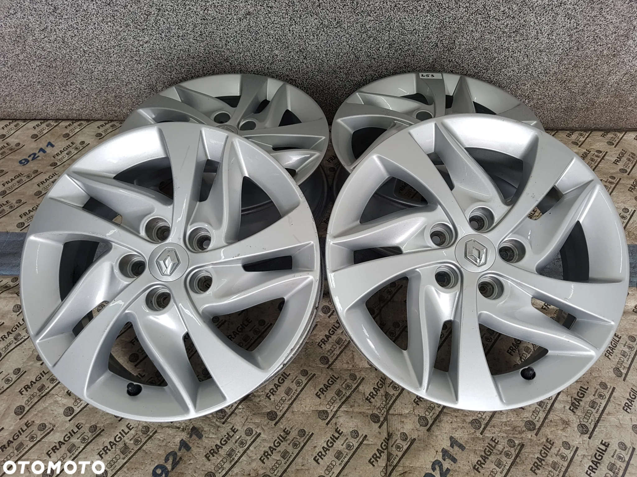 FELGI ALUMINIOWE  RENAULT KANGO II 5X108 6JX16 ET44 CZUJNIKI TMPS - 14