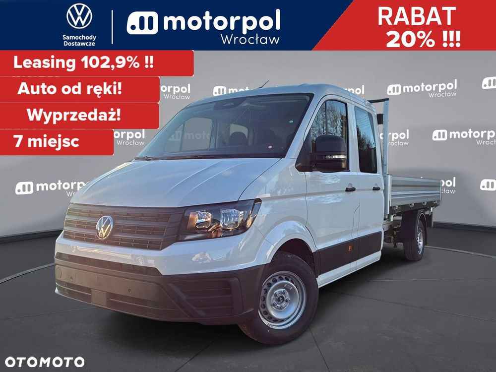 Volkswagen Crafter 35 WYWROTKA/7 os./ Podw. Kabina L4, 2.0BiTDI 163 KM, r.o. 4490 mm - 1