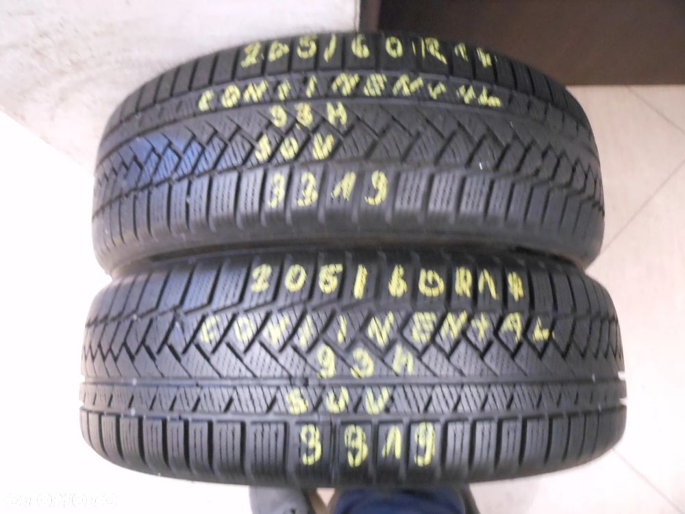 Opony 205/60r17 continental winter contact ts850p 7,3mm zima para SUV - 1