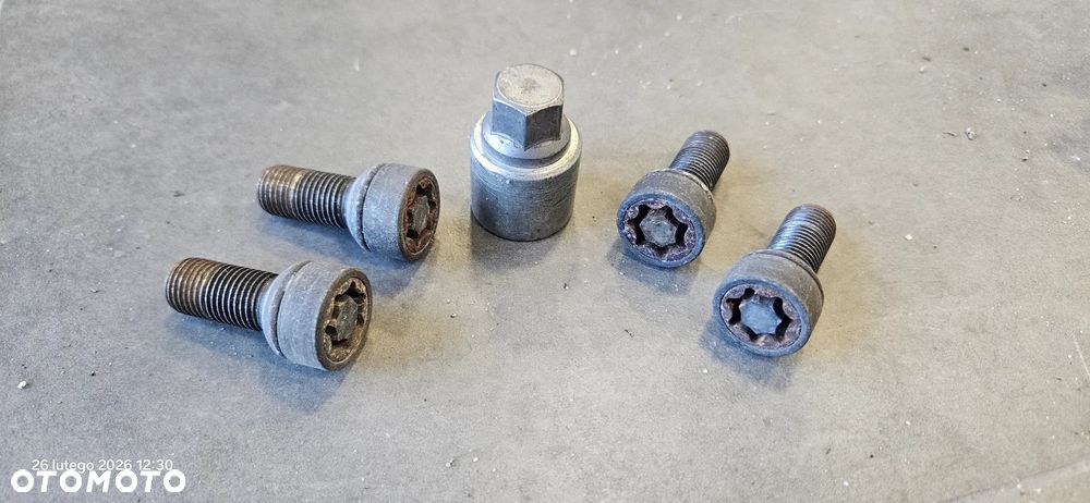 Śruby antykradzieżowe zabezpieczające Audi A6 C6 2006r - 2