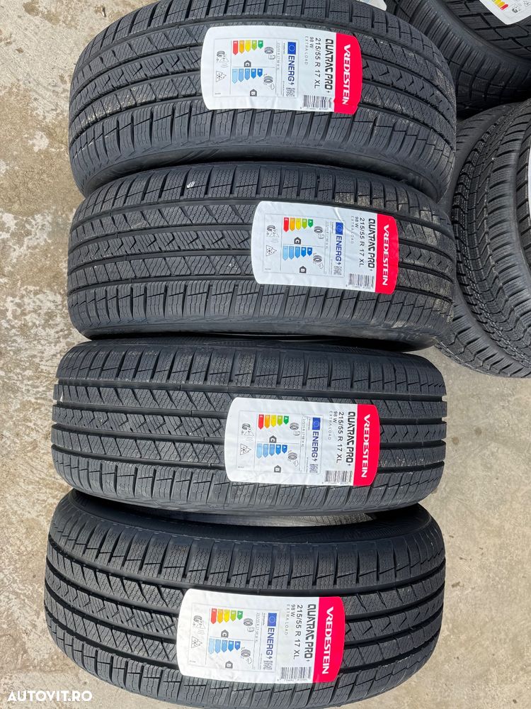 Vând 4 anvelope 215/55/17 vredestein allseason noi - 1
