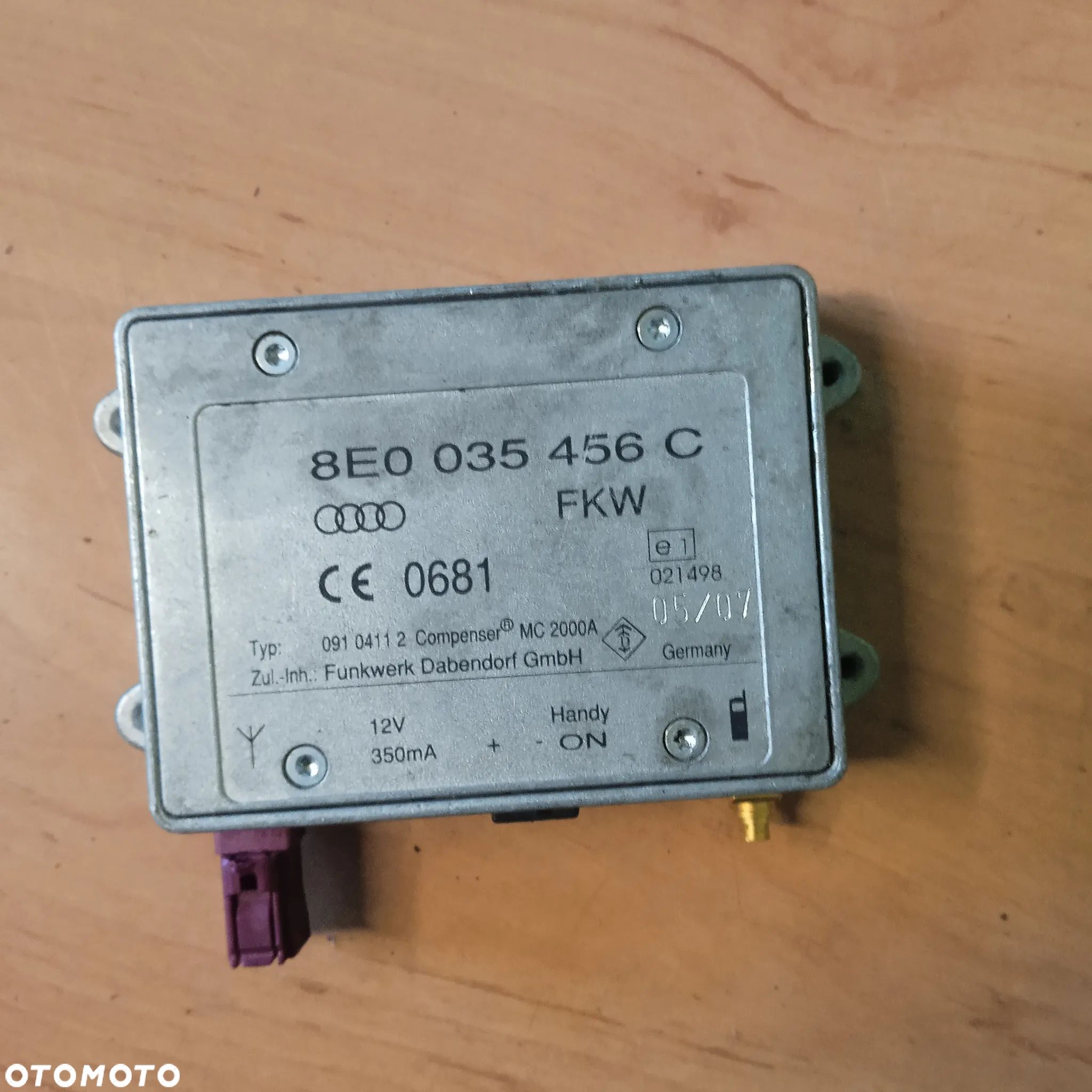 Moduł wzmacniacz anteny 8E0035456C - 1