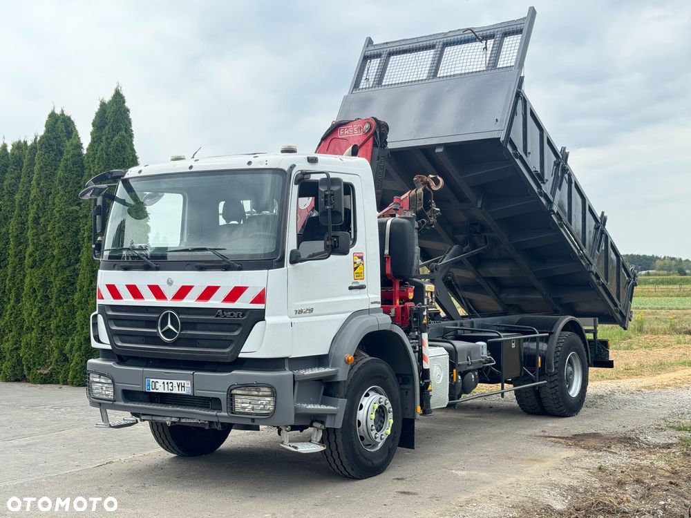 Mercedes-Benz MERCEDES AXOR 1829 / 4X2 / WYWROTKA + HDS FASSI F130 RADIO - 9