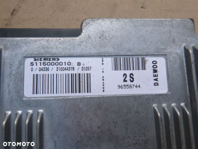 ZESTAW STARTOWY STACYJKA PĘTLA KOMPUTER IMMOBILIZER DAEWOO MATIZ 0.8 - 5