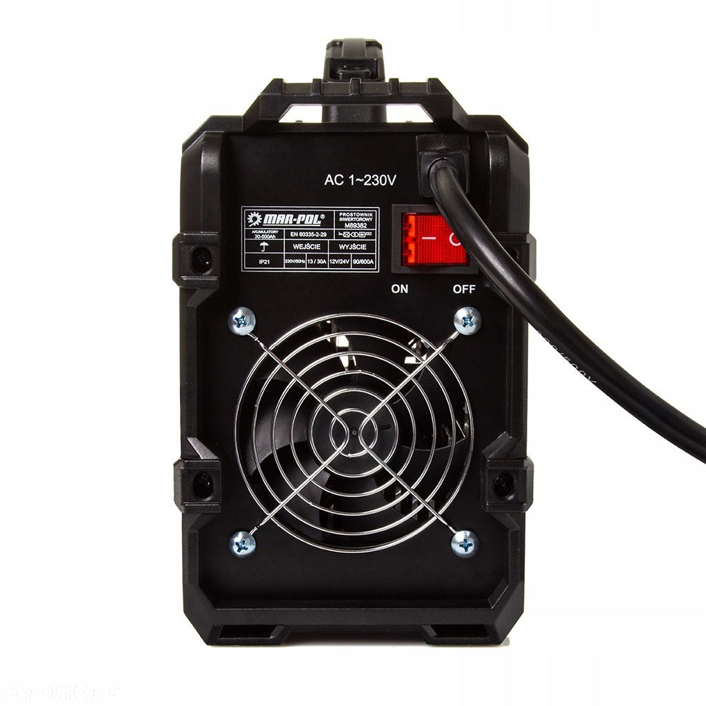 PROSTOWNIK INWERTOROWY 12V 24V ROZRUCH ŁADOWANIE AKUMULATORÓW 600A M89382 - 6