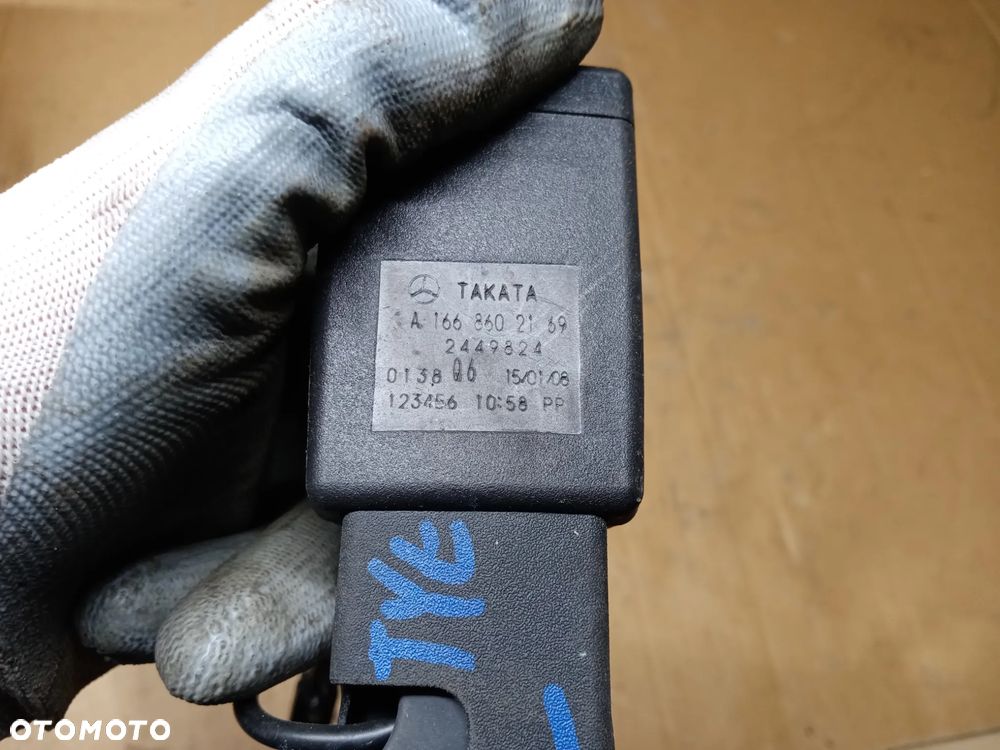 Zapinka pasa tył tylna Mercedes GL X166 W166 A1668602169 - 4