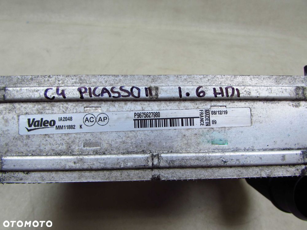 PEUGEOT 308 II T9 C4 PICASSO 1.6 HDI 13-17 CHLODNICA POWIETRZA INTERCOOLER 9675627980 - 10