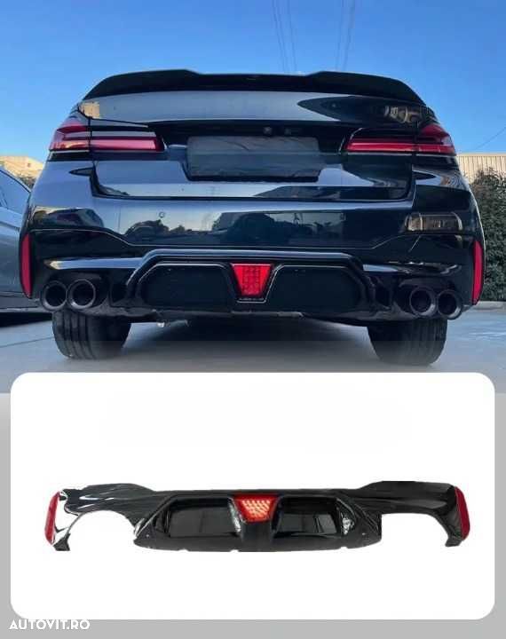 Difuzor cu LED Bara Spate M Performance CS Style BMW G30 G31, 2018-22 - 7