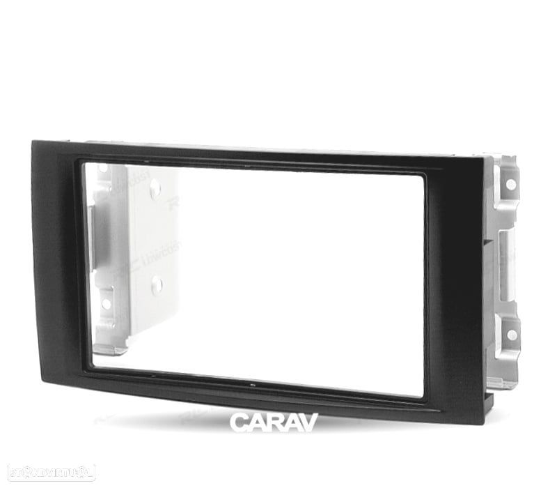 MOLDURA ADAPTADOR PRETO PARA RADIO 2-DIN PARA VOLKSWAGEN VW TOUAREG 02-10 T5 MULTIVAN ELLE TRANSPORT - 1