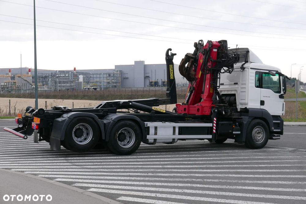 MAN MAN TGS 28.440 6X2 TGA + PALFINGER EPSILON PALIFT HAKOWIEC Z HDS Z DŹWIGIEM DO ZŁOMU KONTENERÓW ODPADÓW - 27