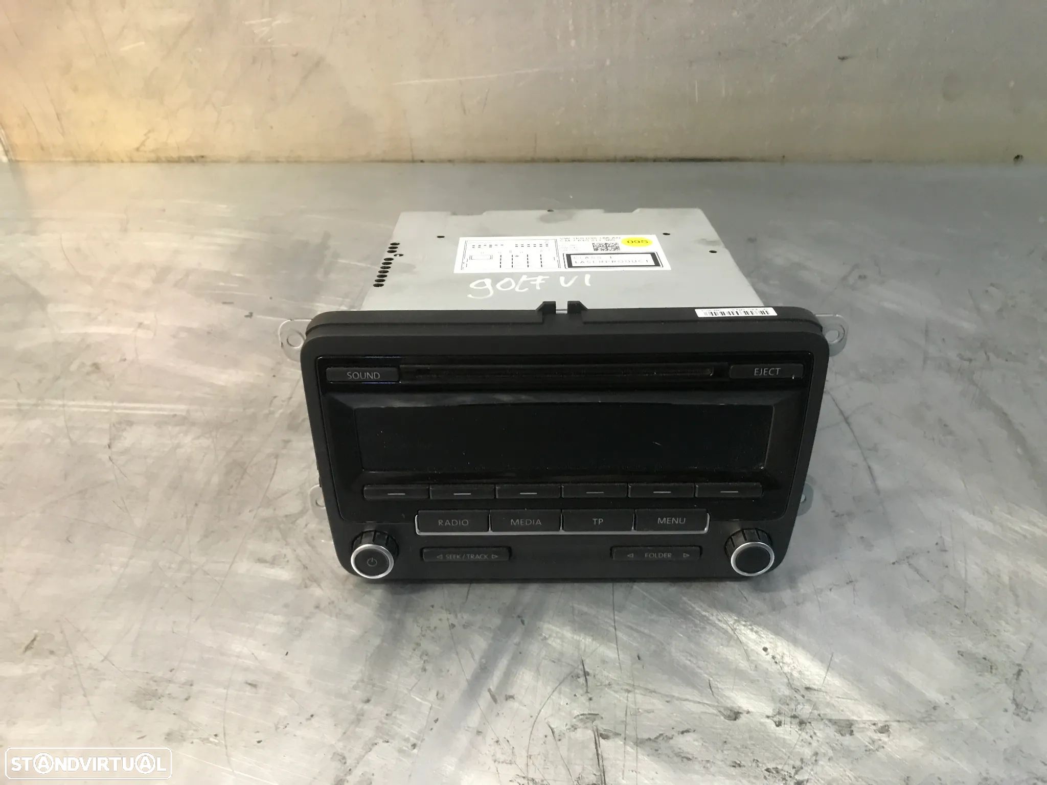 AUTO-RADIO ORIGINAL VOLKSWAGEN GOLF VI 1K0035186AN - 1