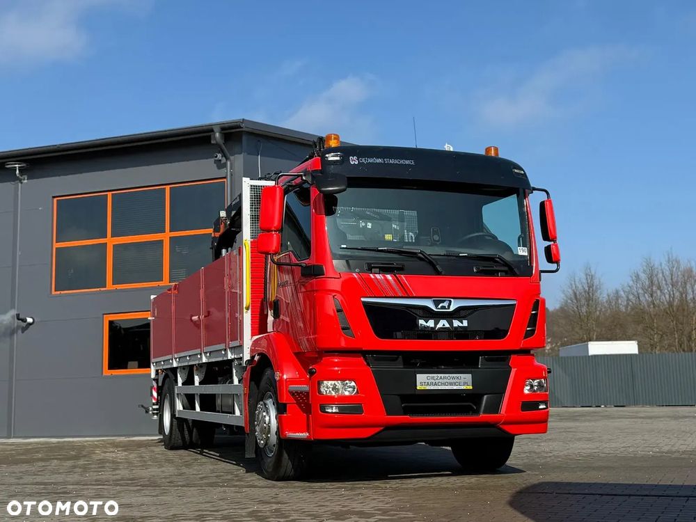 MAN TGM 18.250 // E6 // org. 92000km !!! // 4x2 // manual // skrzynia + HDS HMF z pilotem // TGS TGX TGL budowlanka żuraw dzwig kran crane - 9