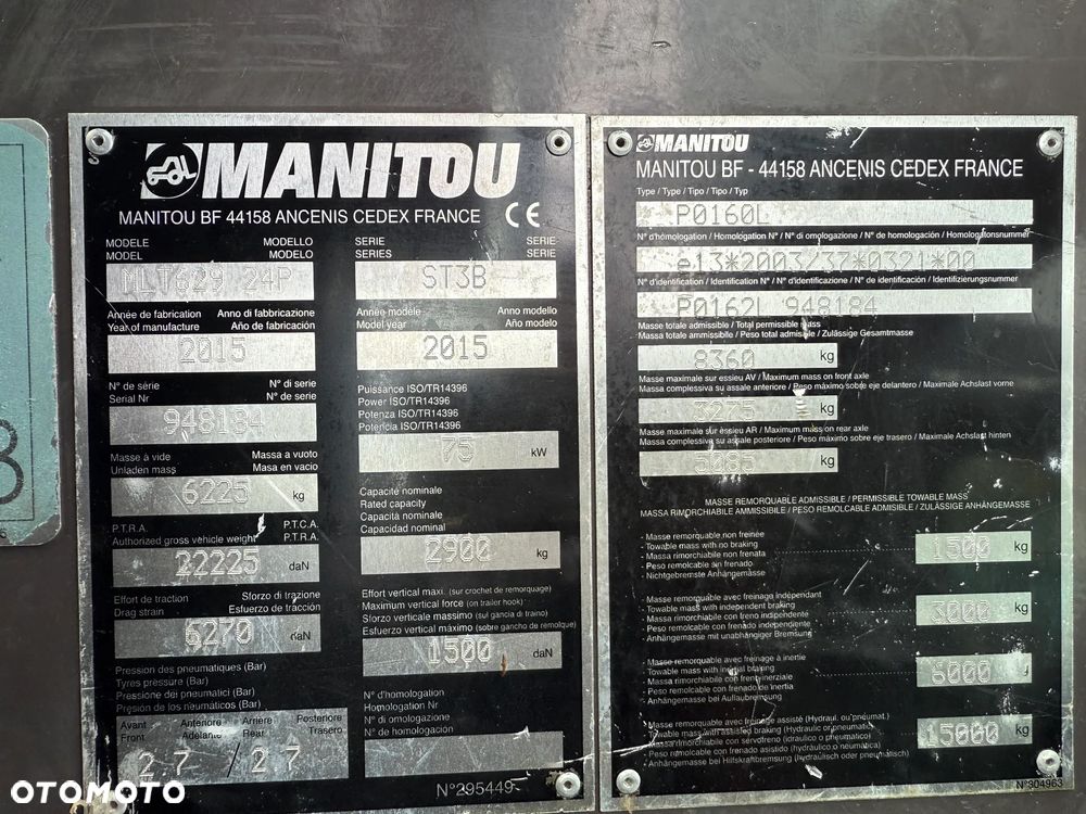 Manitou MLT 629 - 37