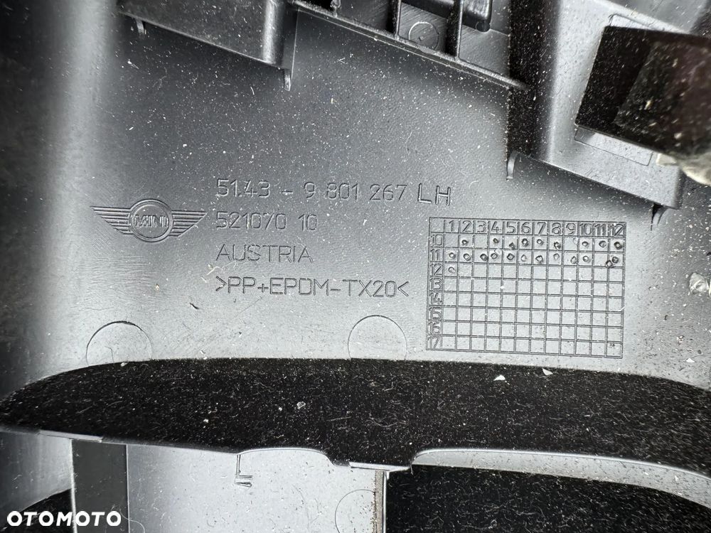 Osłona słupka MINI COUNTRYMAN R60 prawa lewa 9801267[8] - 2