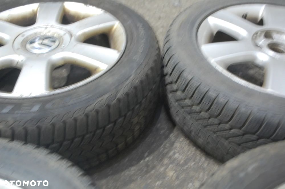 KOŁA FELGI ALUMINIOWE + OPONY ZIMOWE 1T0601025C 5X112 ET50 6.5J 205/55R16 VW TOURAN I GOLF V AUDI SEAT SKODA - 7