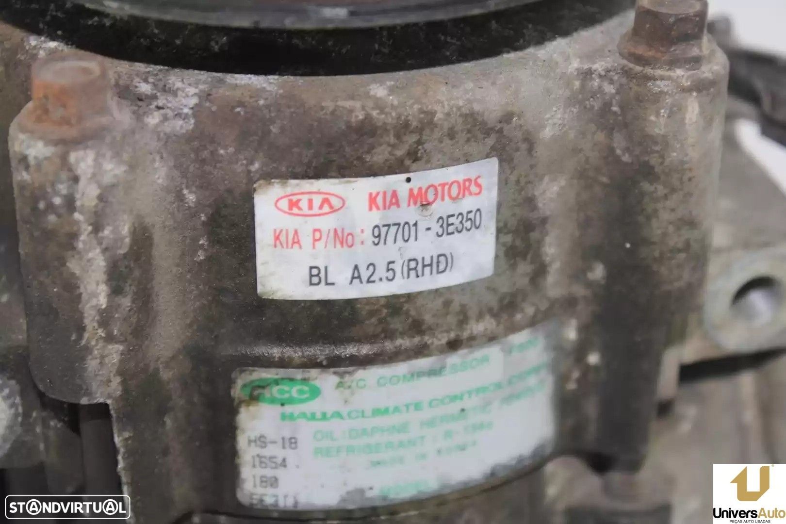 COMPRESSOR AR CONDICIONADO KIA SORENTO I 2006 -977013E350 - 1