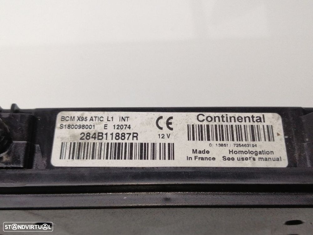 MODULO ELECTRONICO RENAULT MEGANE III FASTBACK 2012 -284B11887R A2C53284891 - 1