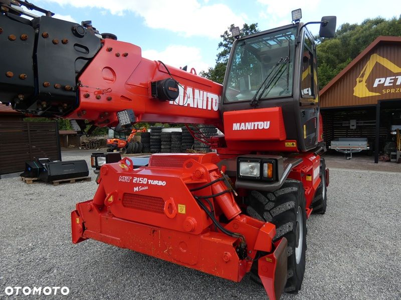 Manitou MRT2150 ROTO / Sprowadzona / Pilot , wciągarka, łyżka + widły / - 31