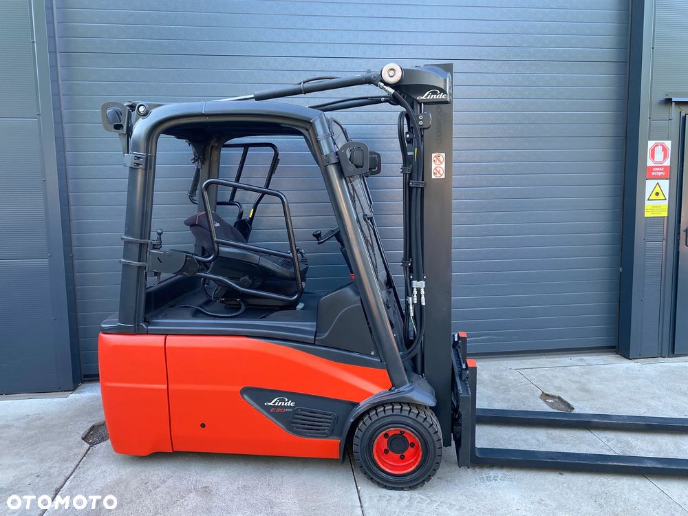 Linde E20L DUPLEX  przesuw zintegrowany, NOWE opony - 2