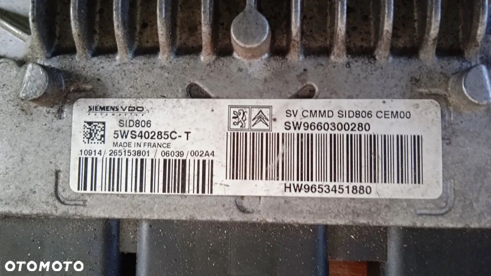 Citroen C2 1.4 HDI Komputer  Silnika PSA 5WS40285C-T - 2
