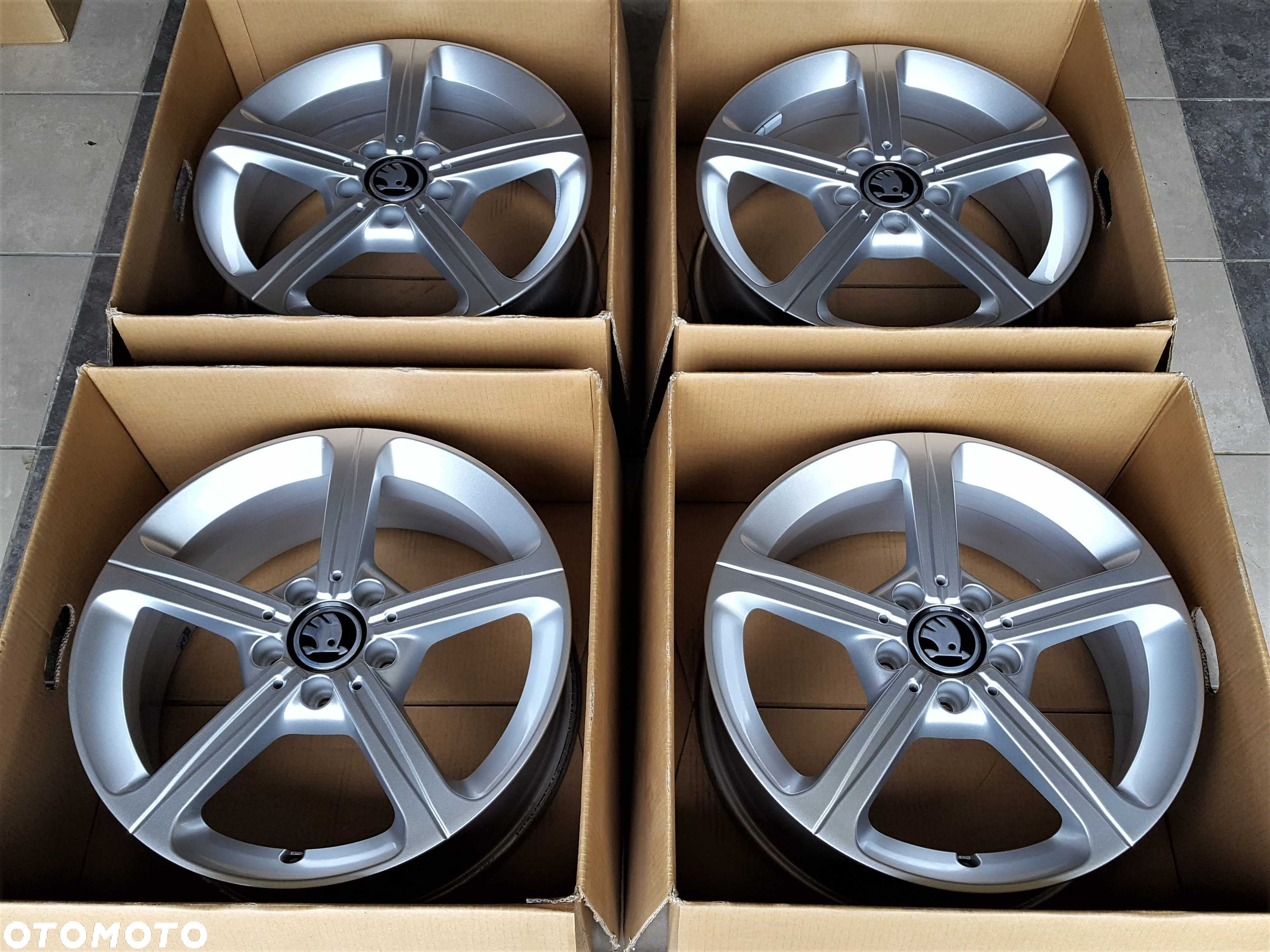 Alufelgi 17 5x112 Skoda Octavia Kodiaq Superb Yeti Karoq jak Nowe 477# - 7
