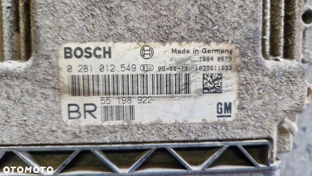 OPEL ASTRA H 1.9 CDTI STEROWNIK SILNIKA 0281012549 - 2