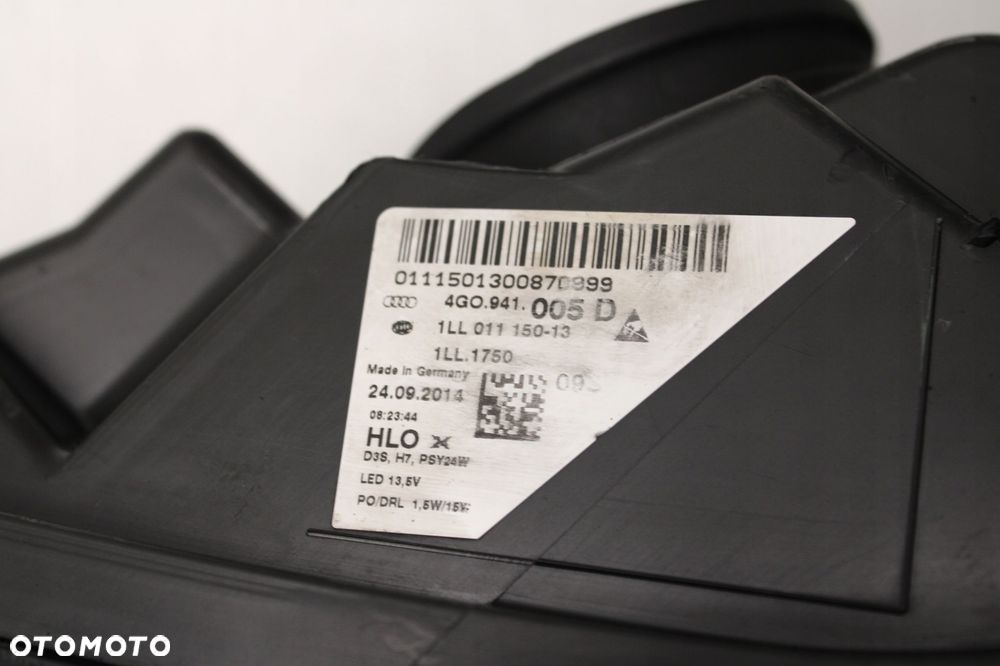 audi a6 c7 reflektor lampa lewy przód lewa przednia xenon 4g0941005d - 15