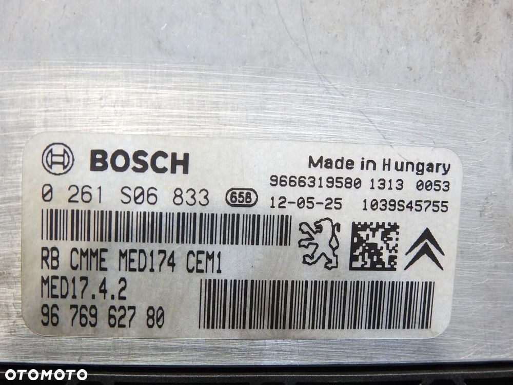 ZESTAW STARTOWY IMMO KOMPUTER CITROEN C5 III X7 1.6 THP 9676962780 - 5
