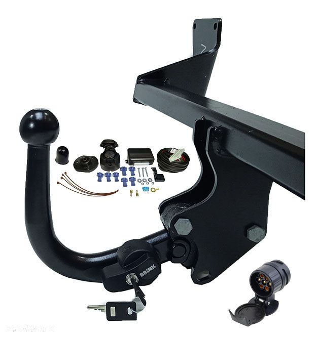 AUTOMAT VERTICAL NOWY HAK HOLOWNICZY+MODUŁ13PIN7P MINI COOPER COUNTRYMAN 1 I R60 2010+ - 3