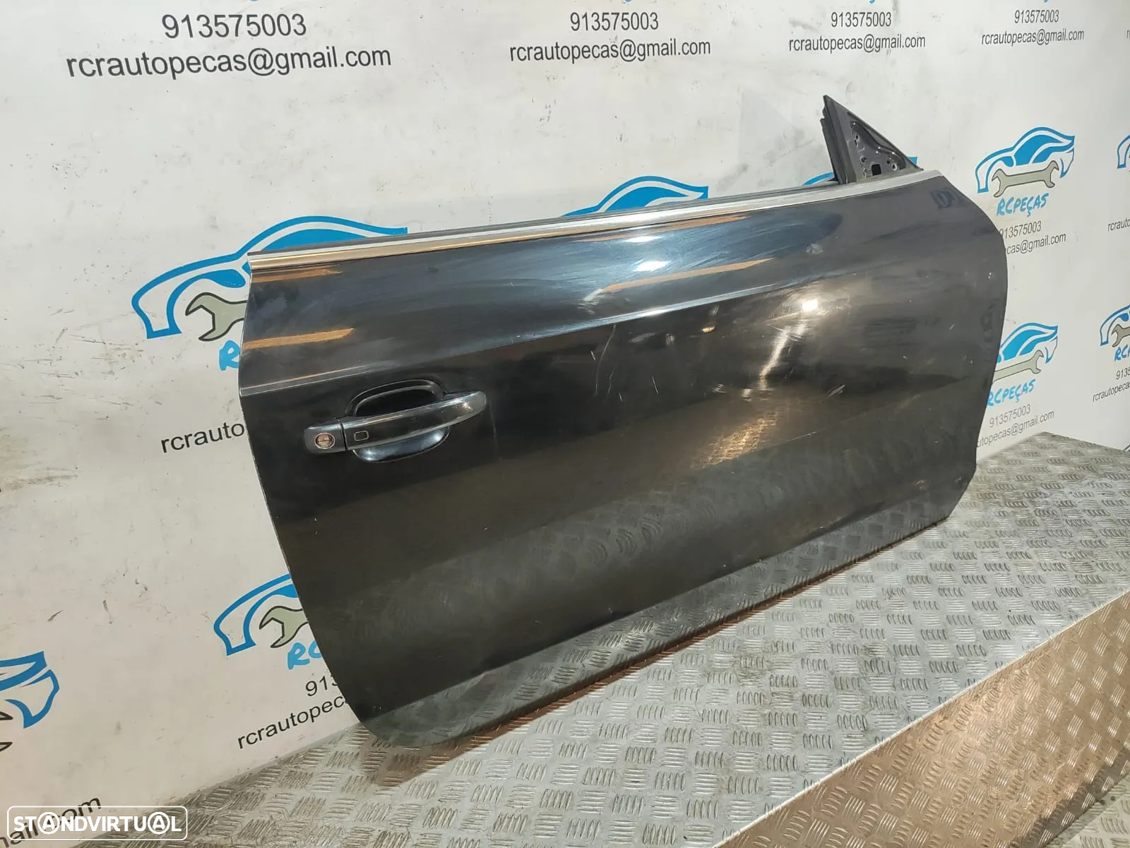 Porta Frente Direita AUDI A5 8T 8T3 COUPE 3 Portas Fecho Elevador Motor Puxador Vidro - 4