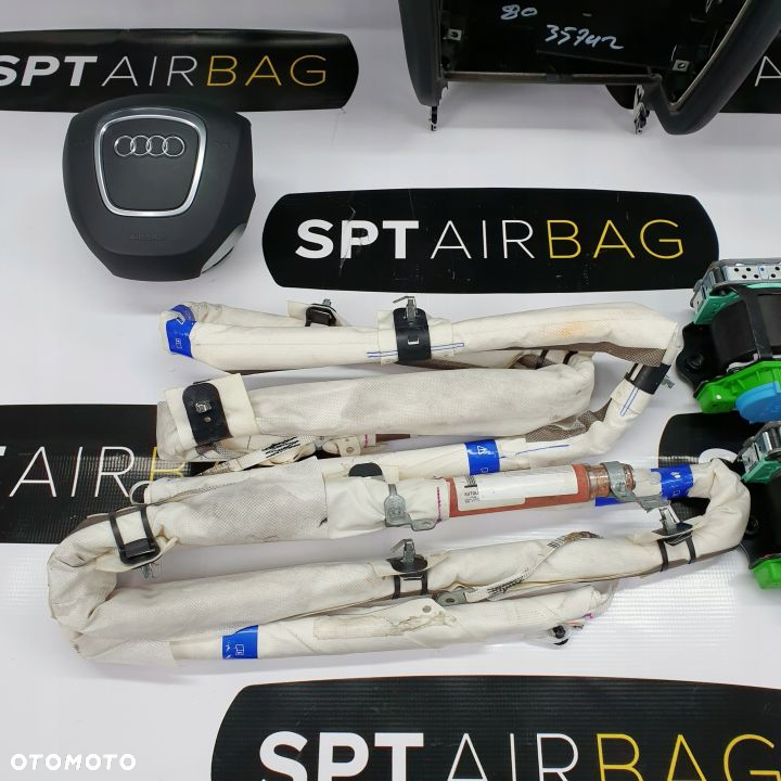 AUDI A4 B8 8K0 DESKA ROZDZIELCZA KONSOLA KOKPIT PULPIT PODUSZKI AIRBAG AIR BAG PASY KURTYNY KIT SET - 8