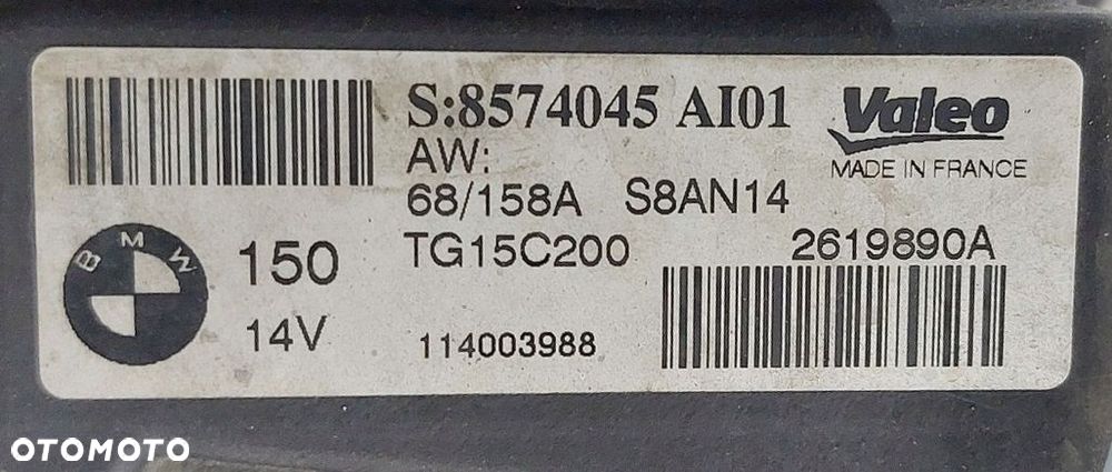 alternator mini r60 toyota verso 1.6 d 14r 8574045 - 5