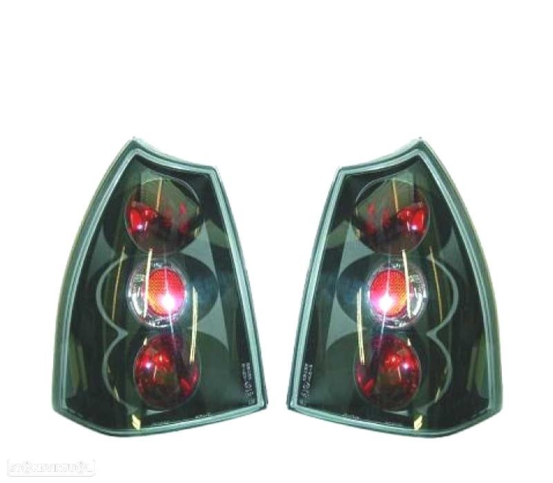 FAROLINS TRASEIROS PEUGEOT 307 SW 01-05 PRETO - 1