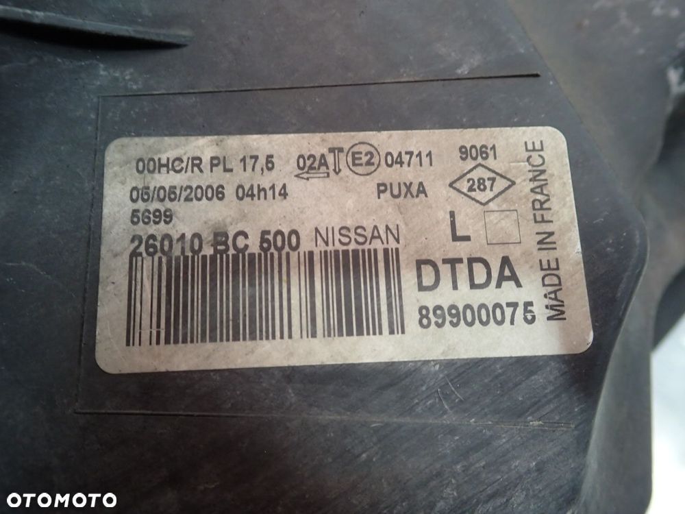 LAMPA LEWA PRZEDNIA NISSAN MICRA K12 C+C 89900075 - 8